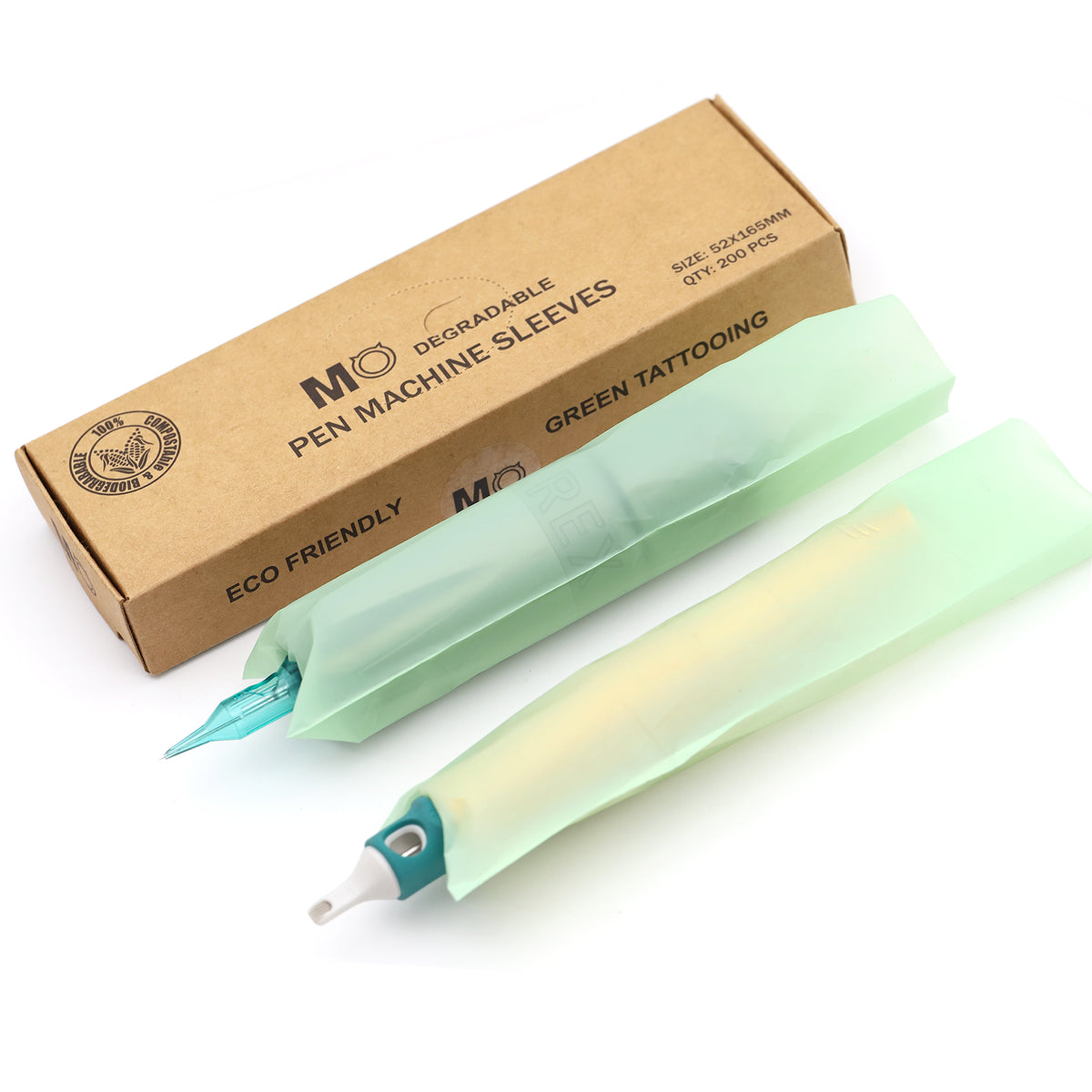 MO Biodegradable Tattoo Pen Machine Sleeves ( 200 Pcs/ Box )