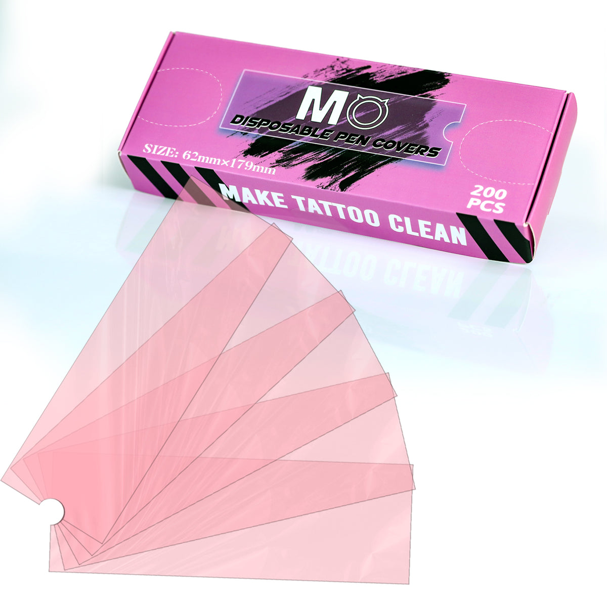 Housses Protection Machine Stylo MO – Rose – Boîte de 200 pcs