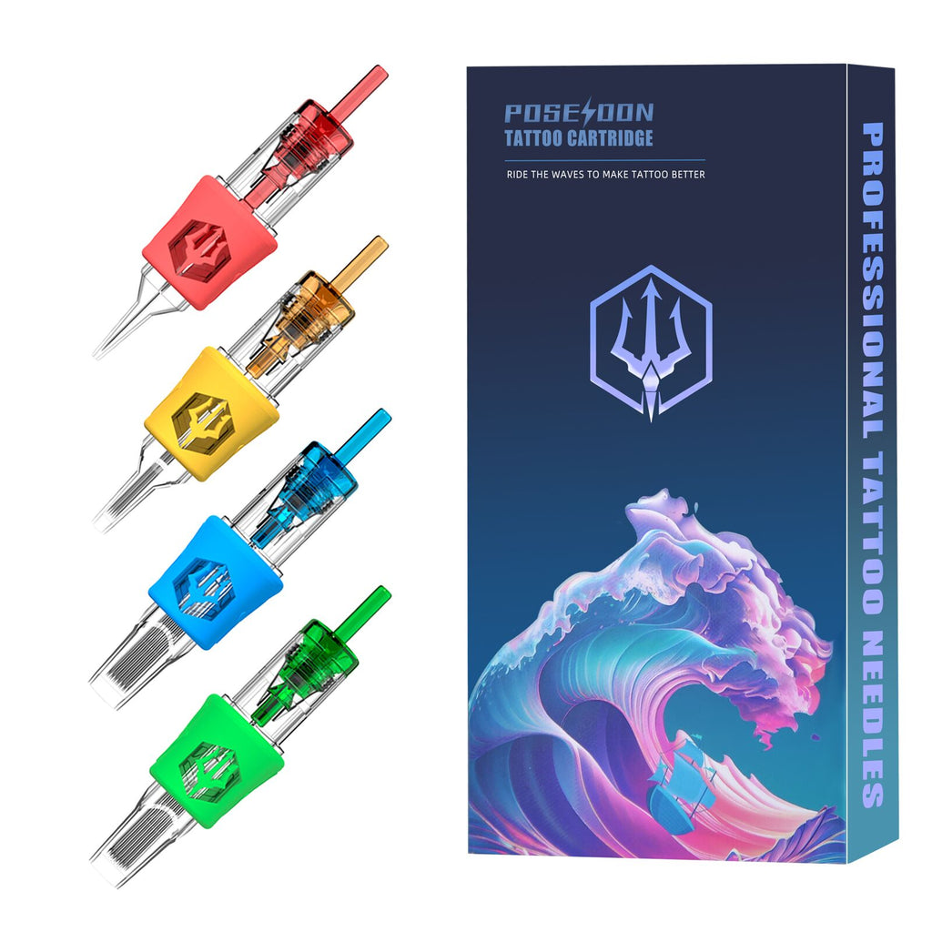 Poseidon Cartridge V4 – Aiguilles Curved Magnum (CM) pour Tatouage
