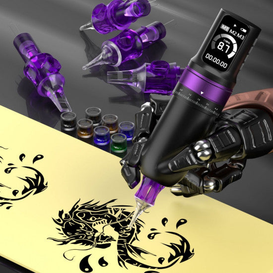 Professional Multi-mode Adjustable OLED Wireless Tattoo
