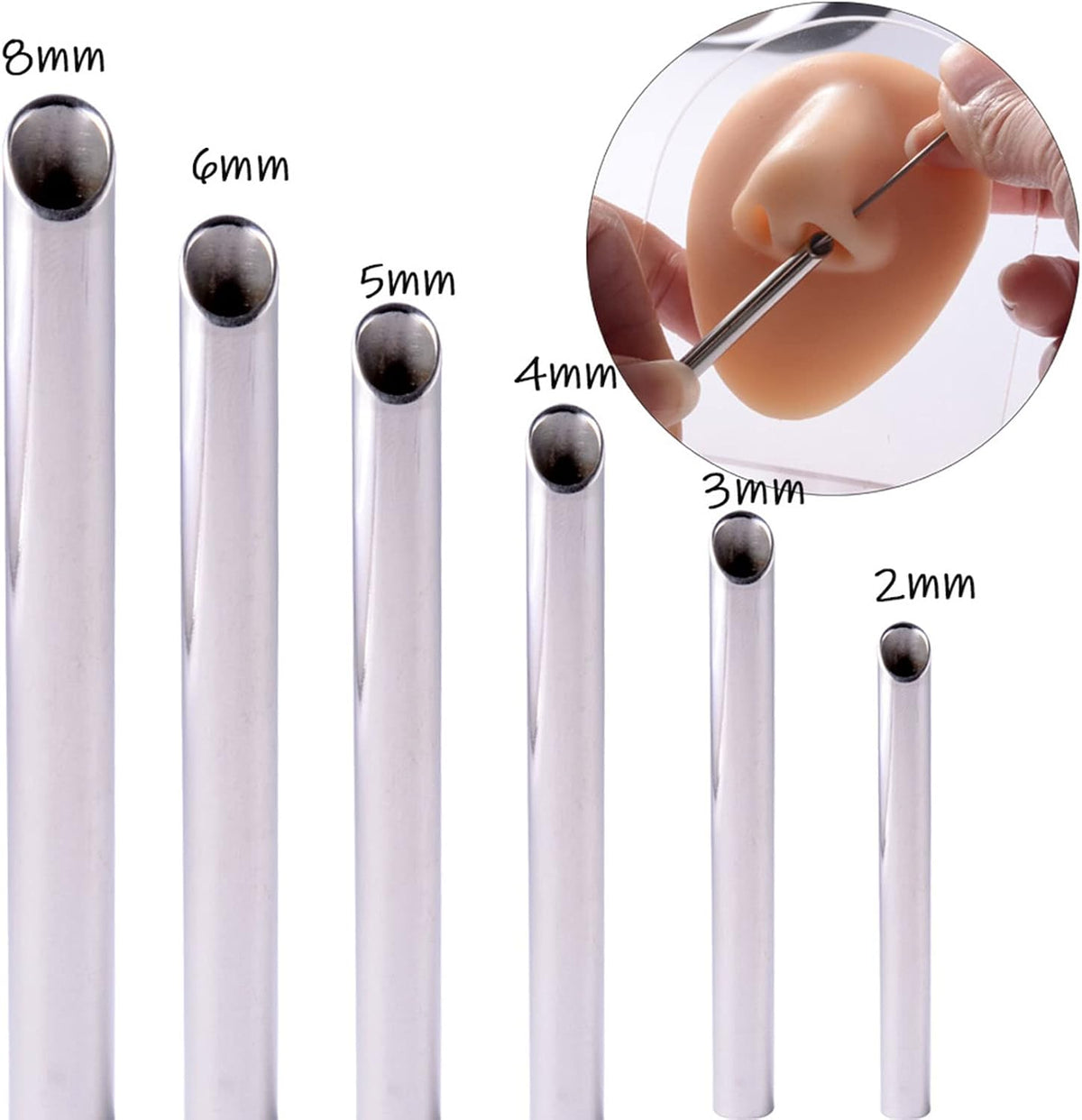 Tube de Réception Piercing – Acier Inoxydable Chirurgical